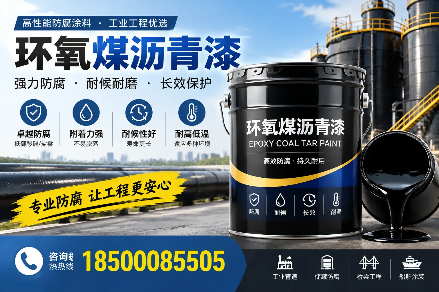 环氧煤沥青漆的施工方法与注意事项，确保在鹤壁顺利完成